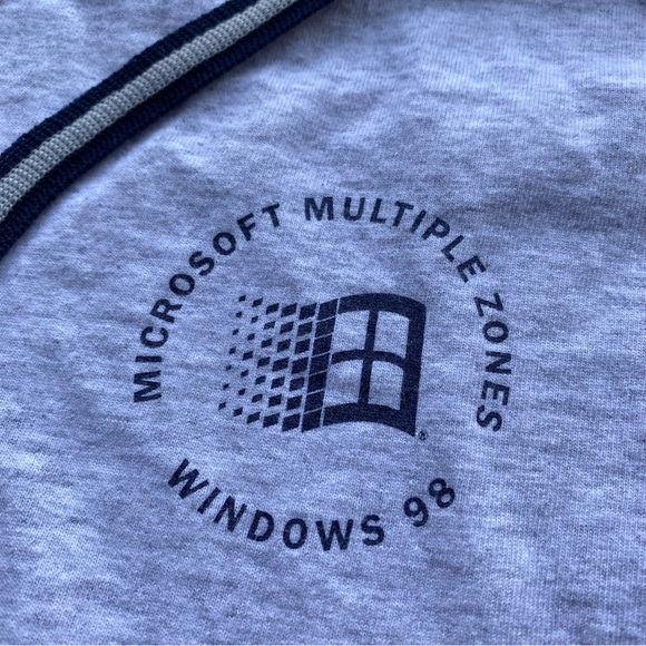 Vintage 90s Microsoft Windows 98 Techie Geek baseball jersey tech - Picture 5 of 8